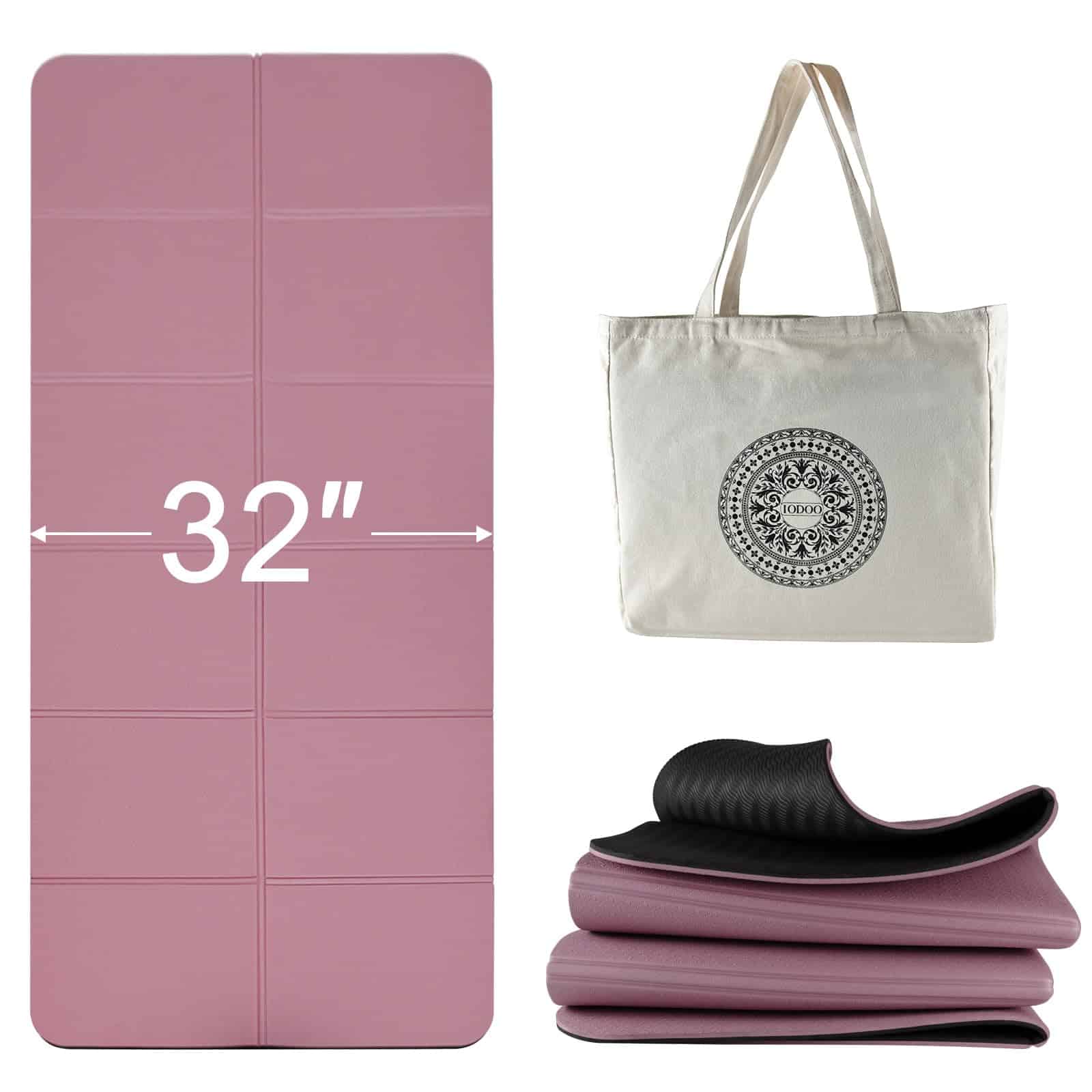 Tapete de Yoga Plegable 72" L x 32" W x 0.32 pulgadas Extra