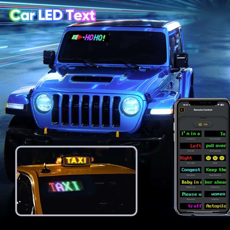 Letrero LED para Coche - Luz Flexible de Ojos de Diablo - Imagen 4