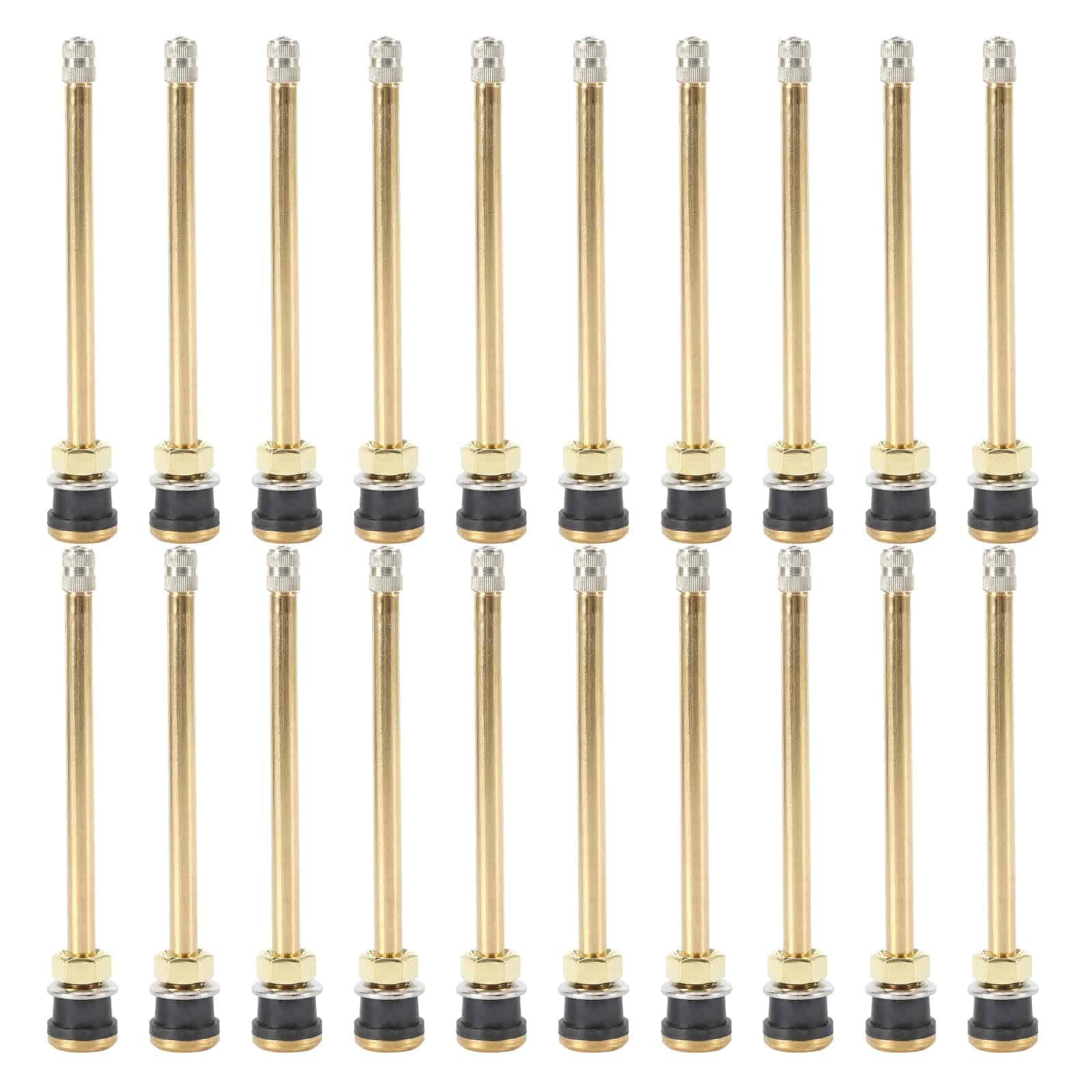 20 Pcs 5in Clamp in Truck Valve Stems, Válvulas rectas para