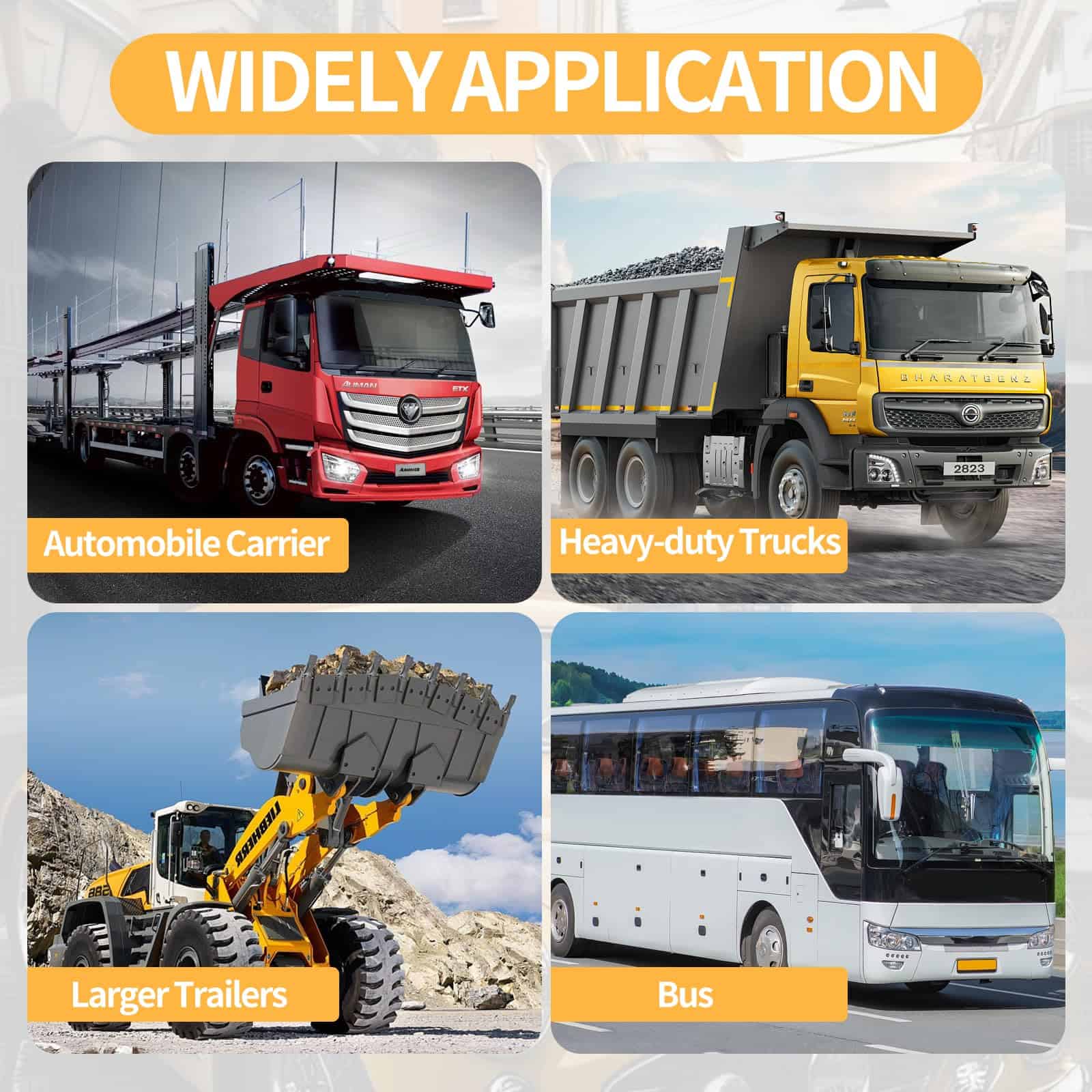 20 Pcs 5in Clamp in Truck Valve Stems, Válvulas rectas para - Imagen 4