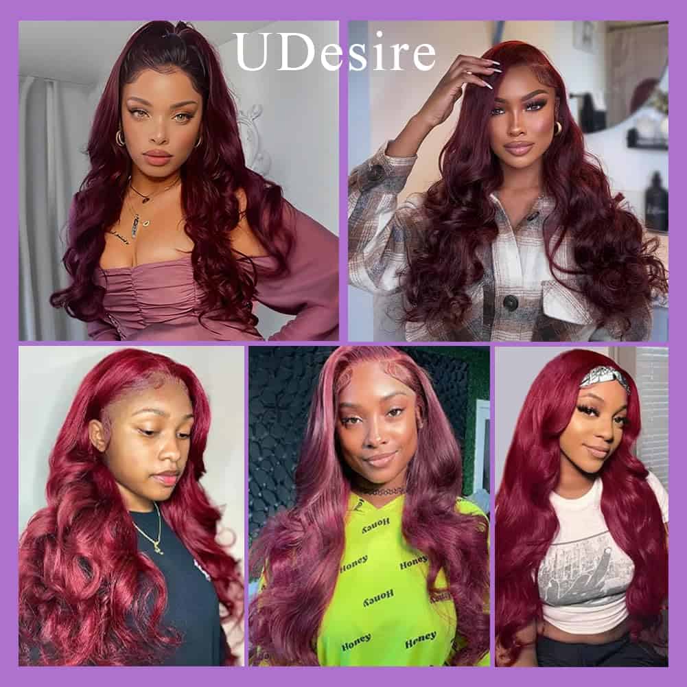 UDesire 1B/99J Ombre Body Wave Mechones de Cabello Humano 3 - Imagen 9
