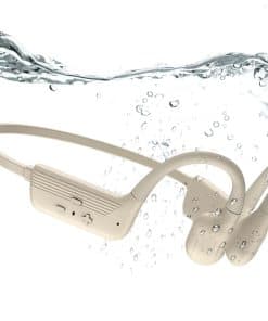 Audífonos de natación KOPIDOE, IP68 -Beige