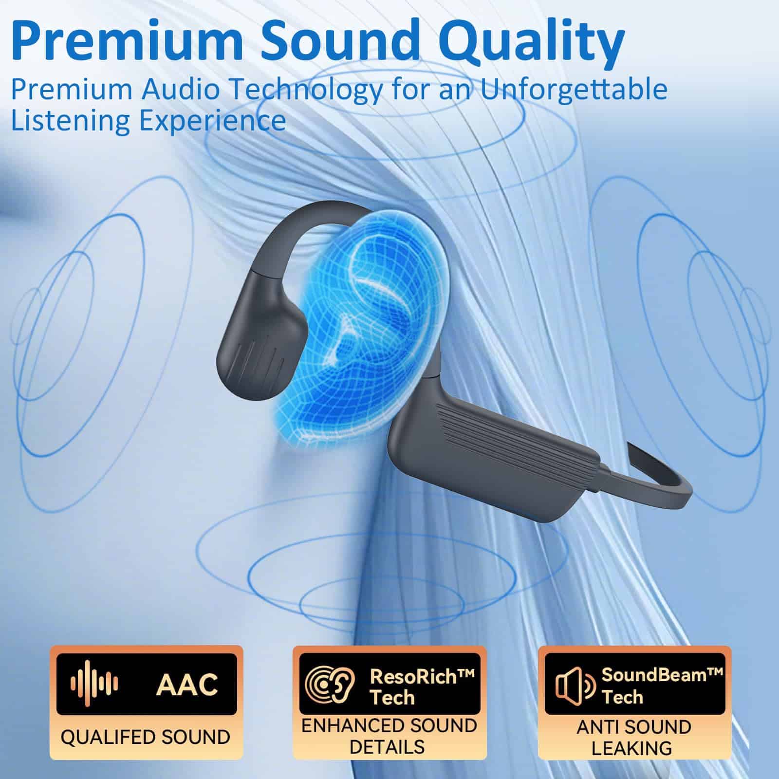 Auriculares de natación KOPIDOE, IP68 Impermeables - Imagen 7