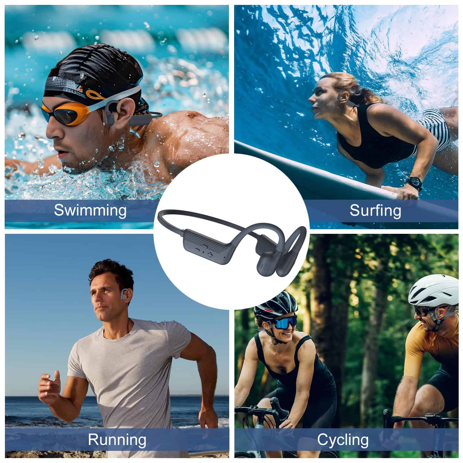 Auriculares de natación KOPIDOE, IP68 Impermeables - Imagen 9