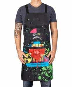 Delantal de corte de cabello Stylecraft, -Negro Radioactivo