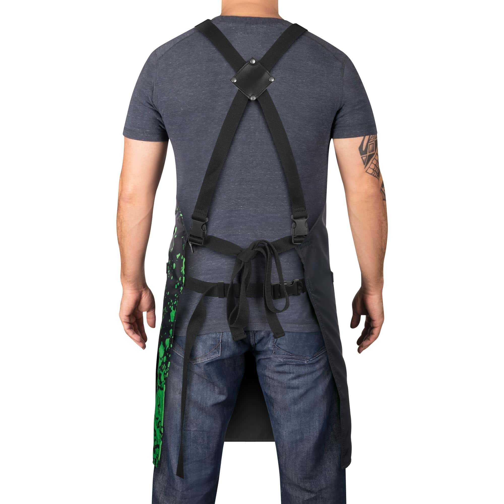 Delantal de corte de cabello Stylecraft, -Negro Radioactivo - Imagen 3