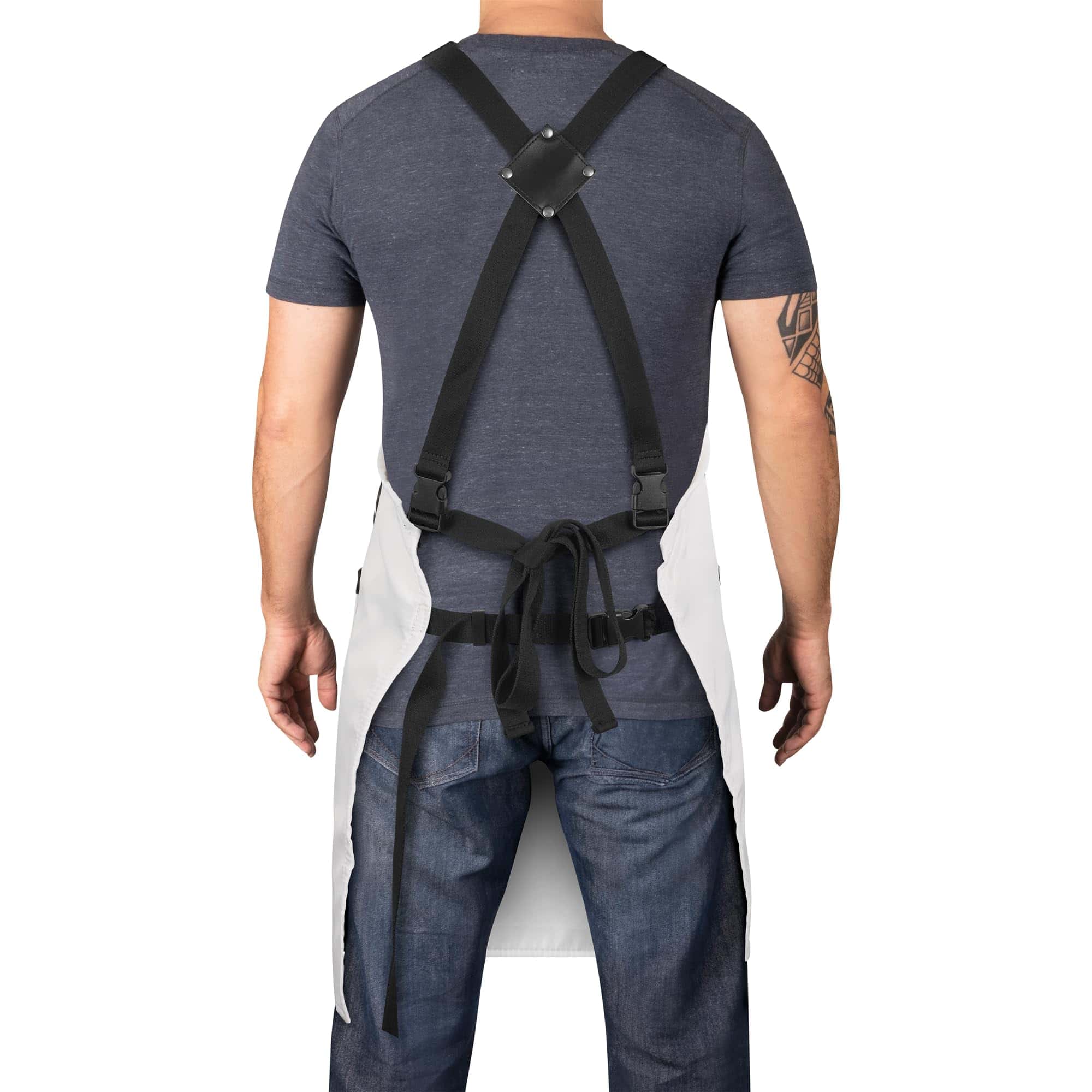 Delantal de corte de cabello Stylecraft, -Blanco - Imagen 3