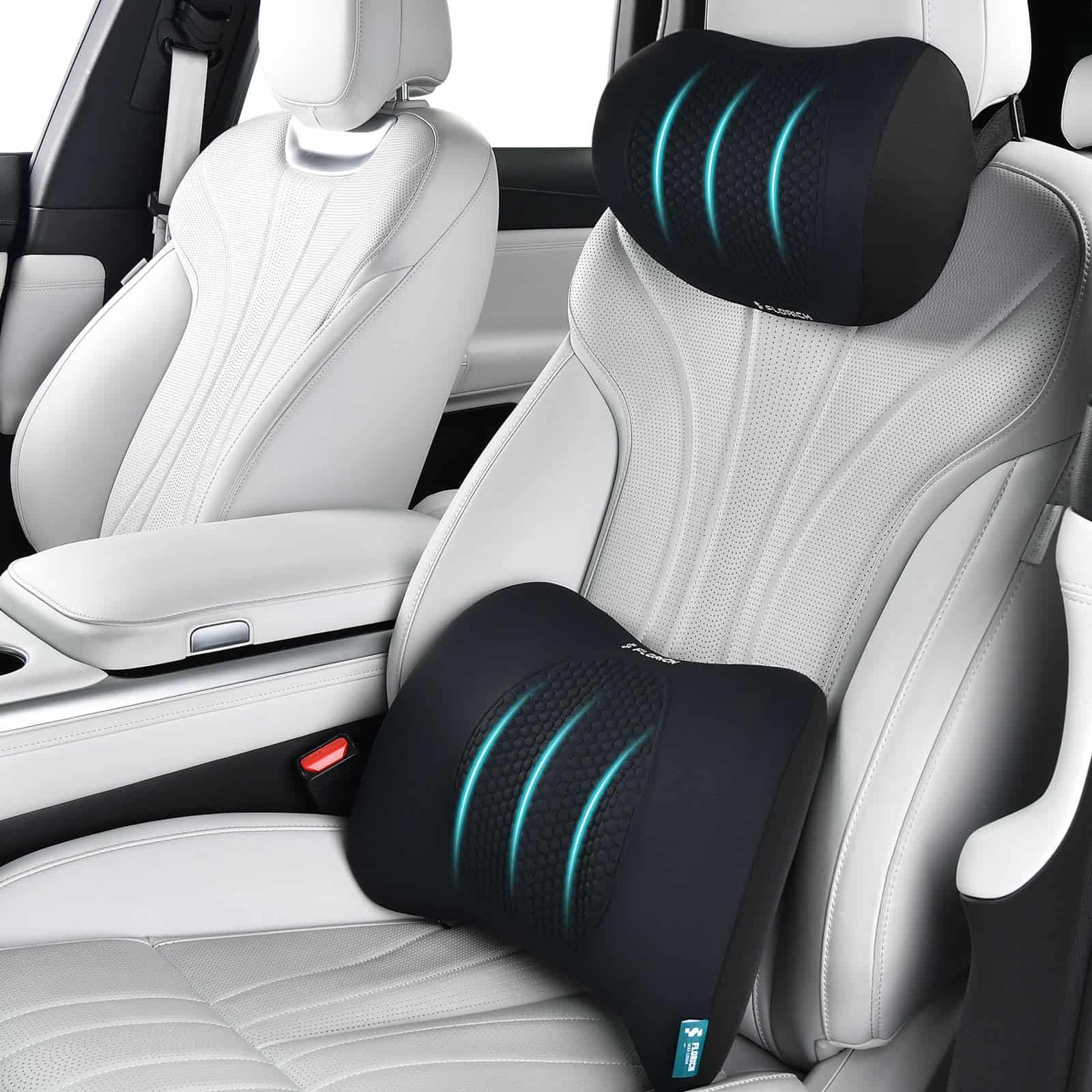 FLORICH Cojín de Soporte Lumbar y Cojines Cervicales para