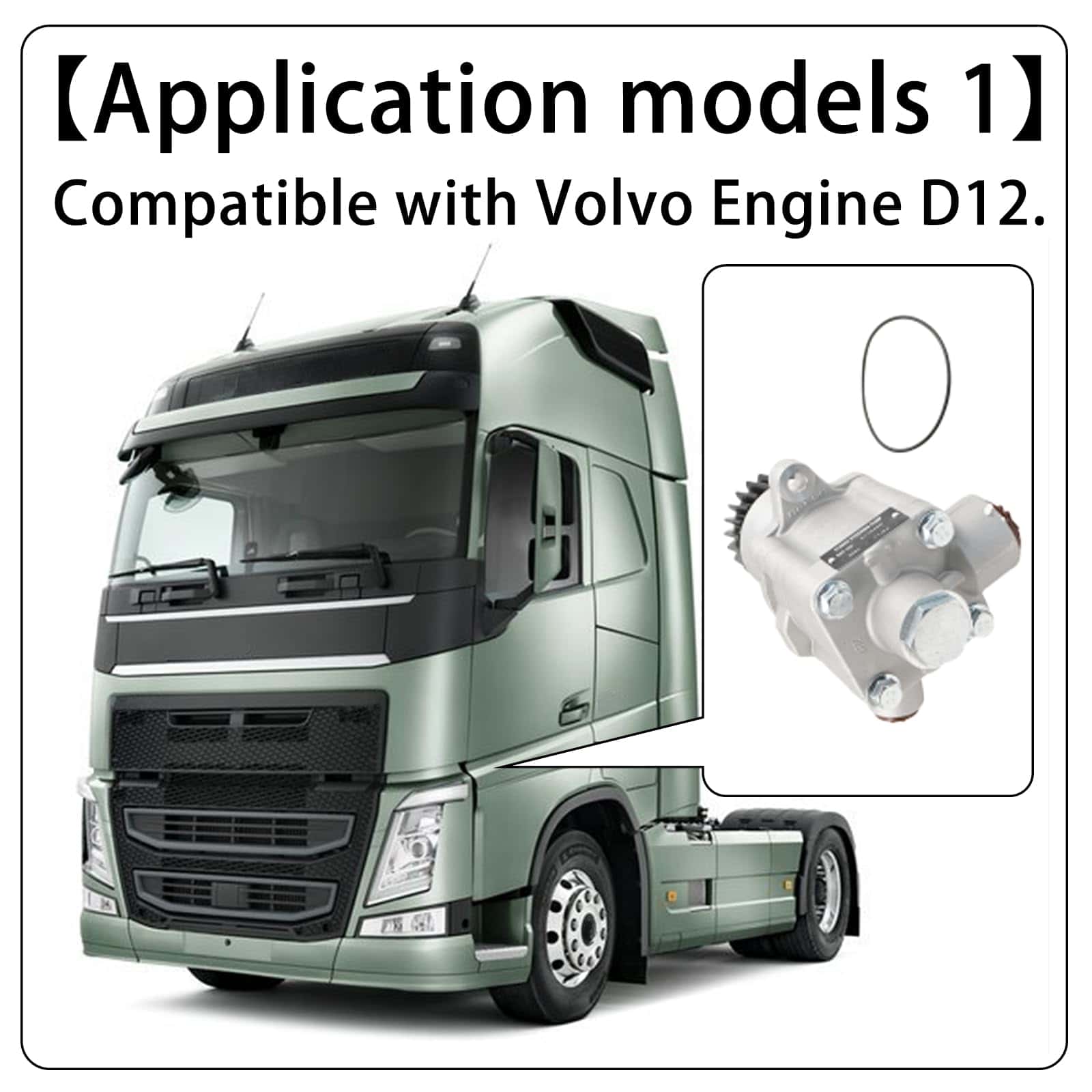 Bomba de dirección asistida compatible con motor Volvo D12 - Imagen 4