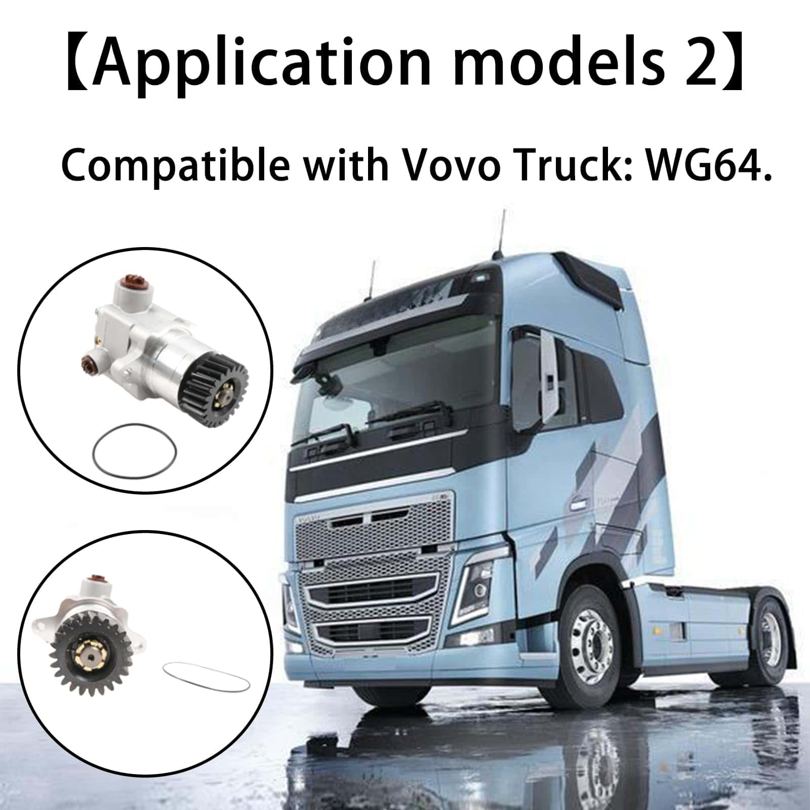 Bomba de dirección asistida compatible con motor Volvo D12 - Imagen 5