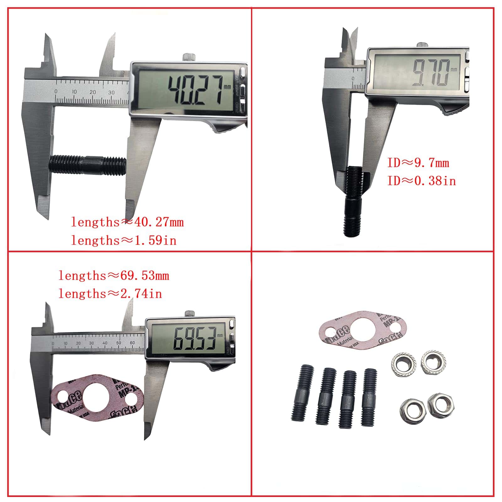 Tuercas de Espárragos de Turbocompresor con Juntas 5266419 - Imagen 3