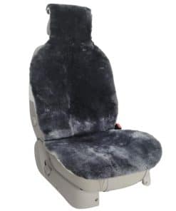 Funda de Asiento de Automóvil de Piel de Oveja Champlus,