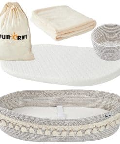 Cesta Cambiadora para Bebés, Colchón Cambiador Plegable