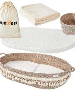 Cesta Cambiadora para Bebés, Cambiador Portátil Plegable,