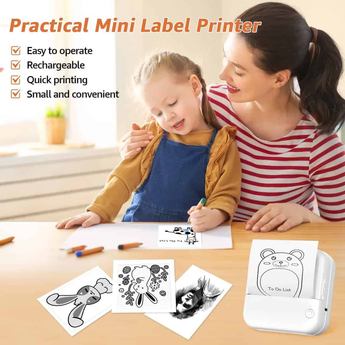 Impresora Portátil Geyrut Mini Impresora Térmica, Impresora - Imagen 5