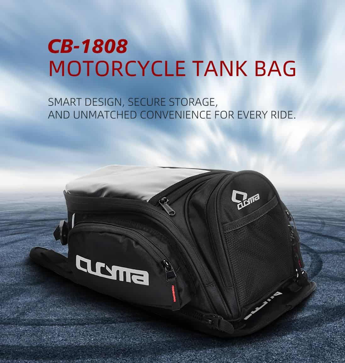 Bolsa de tanque para motocicleta CUCYMA CB-1808 con - Imagen 3