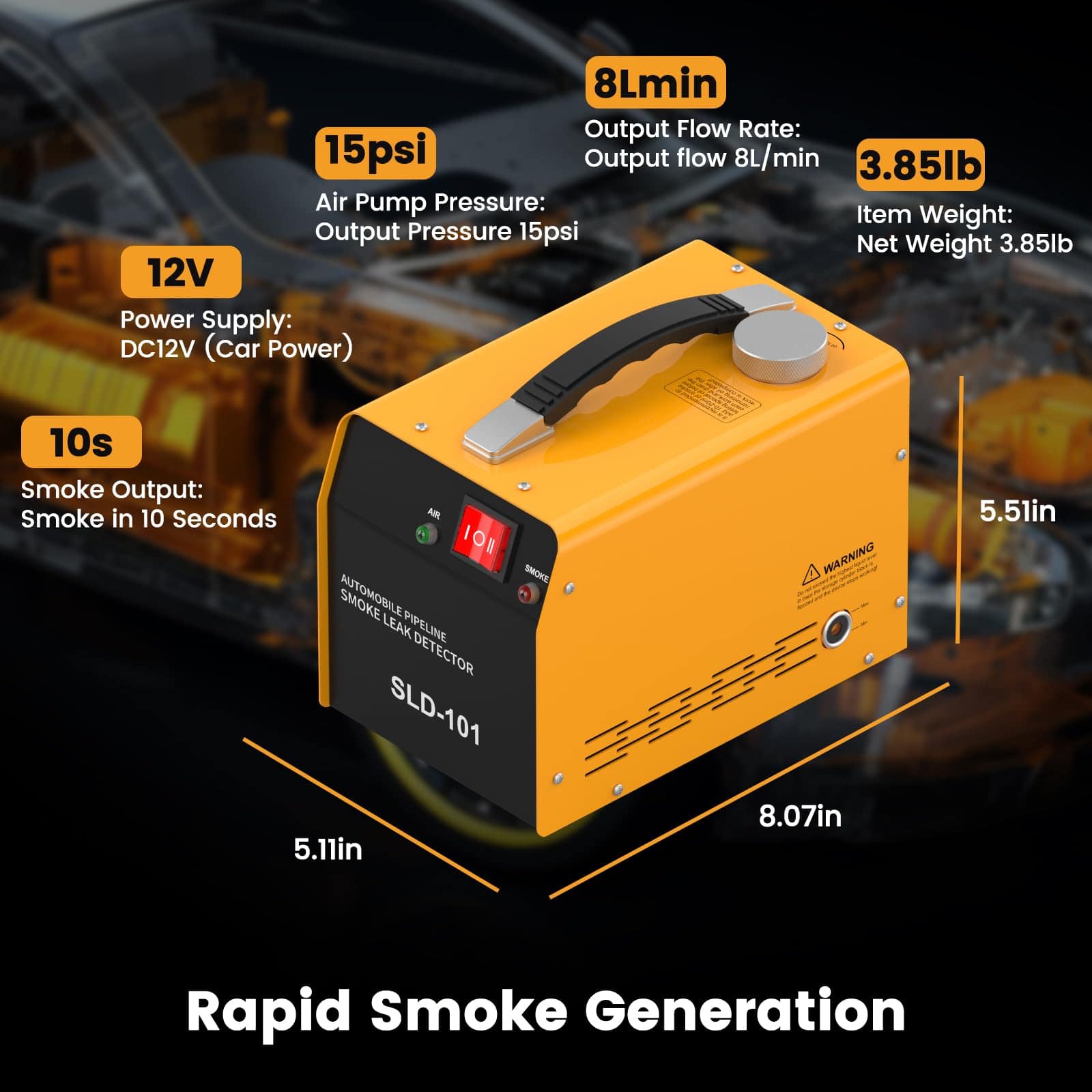 Máquina de Humo para Detección de Fugas Automotriz con - Imagen 6