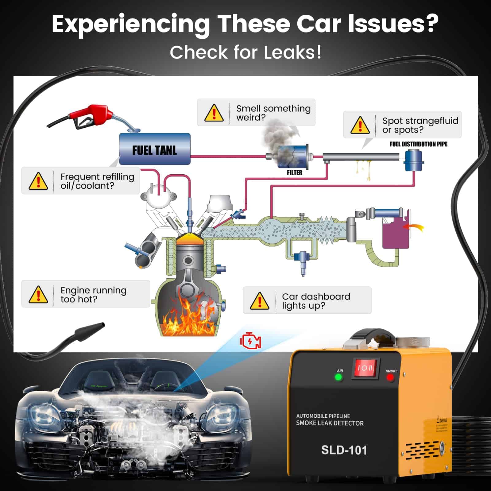 Máquina de Humo para Detección de Fugas Automotriz con - Imagen 7
