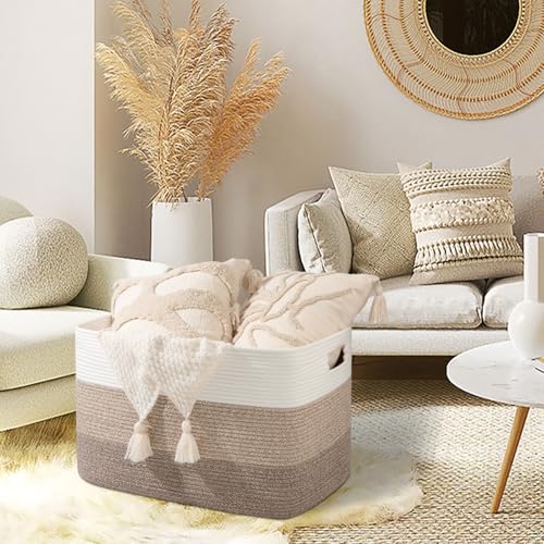 Canasta de cobija extra grande OIAHOMY 118L, Canasta de - Imagen 6