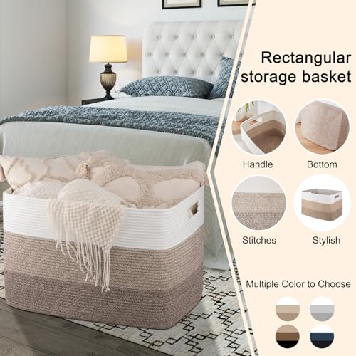 Canasta de cobija extra grande OIAHOMY 118L, Canasta de - Imagen 7