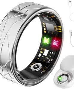 Jawploy Smart Ring Fitness Tracker Monitor de ritmo