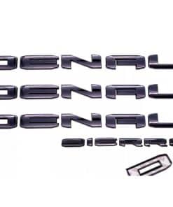 Kit de 4 Piezas 19-22 Letras Emblemas Sierra Denali 3D