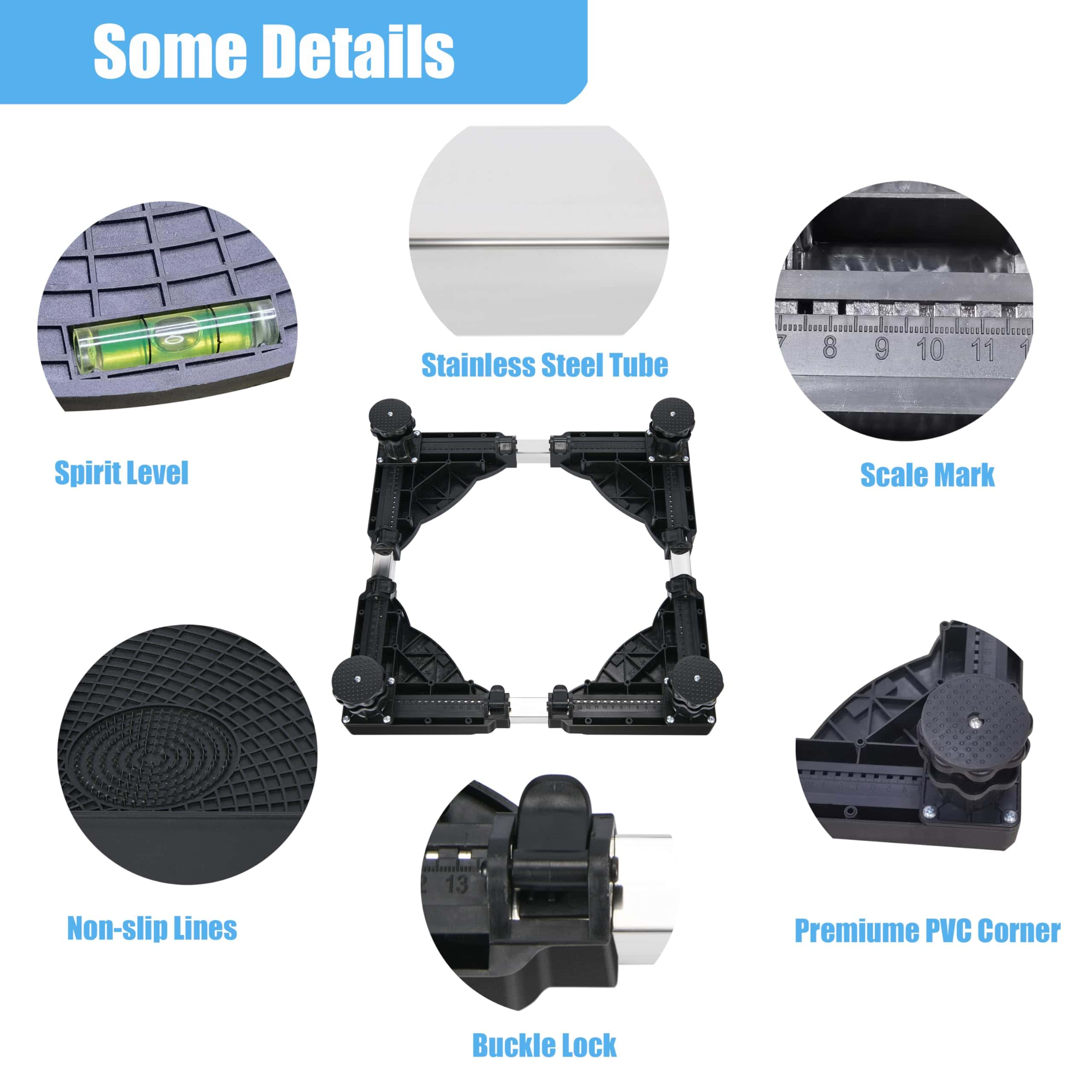 Base para Mini Nevera con 4 Pies Fuertes Universal Elevador - Imagen 4