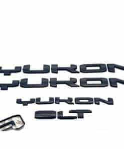 Kit de 4 piezas de Emblemas Letras Yukon SLT 3D Adhesivo de