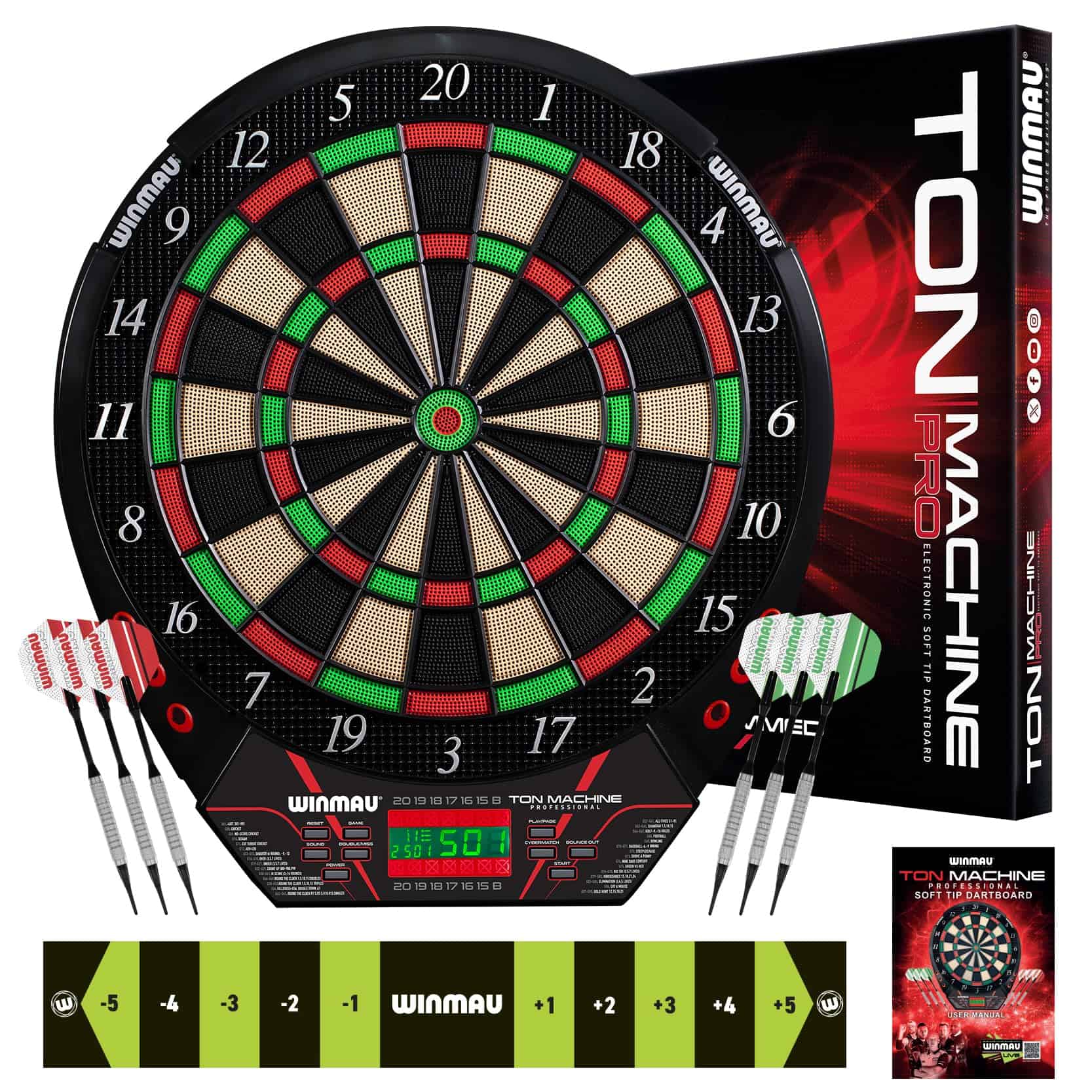 Tablero de Dardos Electrónico Winmau Ton Machine - Tablero