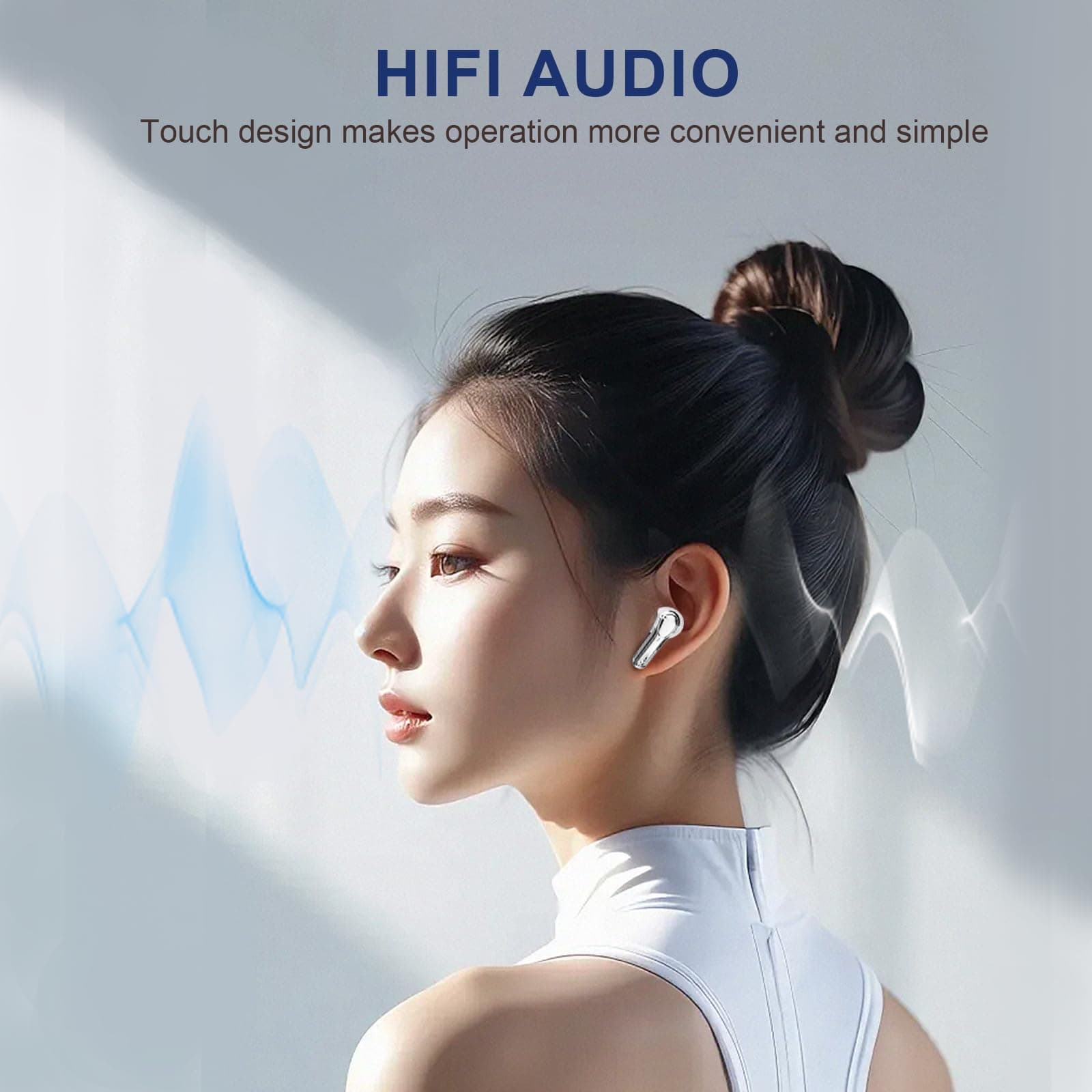 Audífonos Traductores de Idiomas, Audífonos -Blanco - Imagen 8