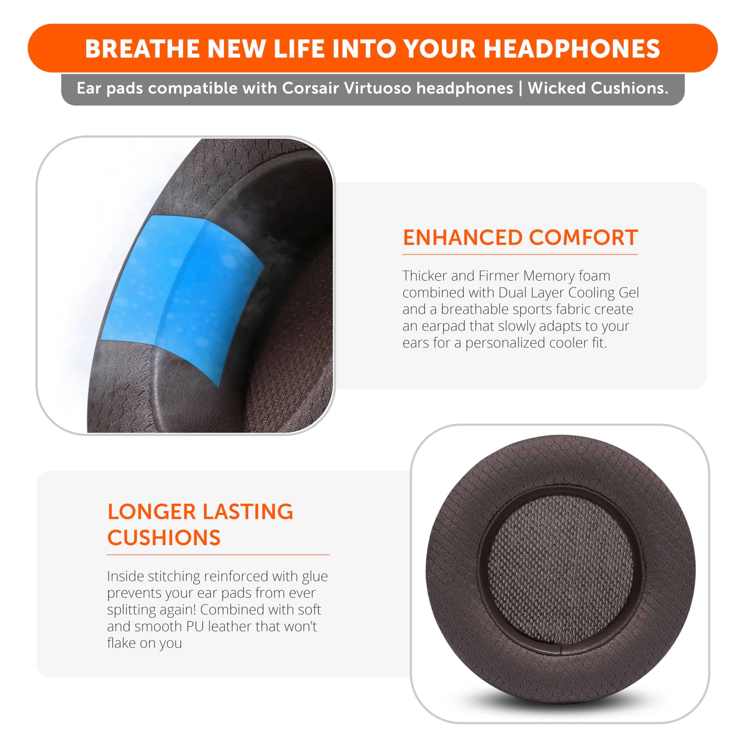 Almohadillas de Repuesto WC Freeze Virtuoso - Híbridas de - Imagen 5