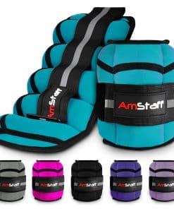 Pesas ajustables para tobillos AmStaff Fitness -Azul