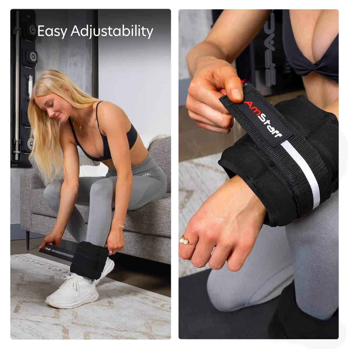 Pareja de Pesas de Tobillo Ajustables AmStaff Fitness 1 Par - Imagen 7