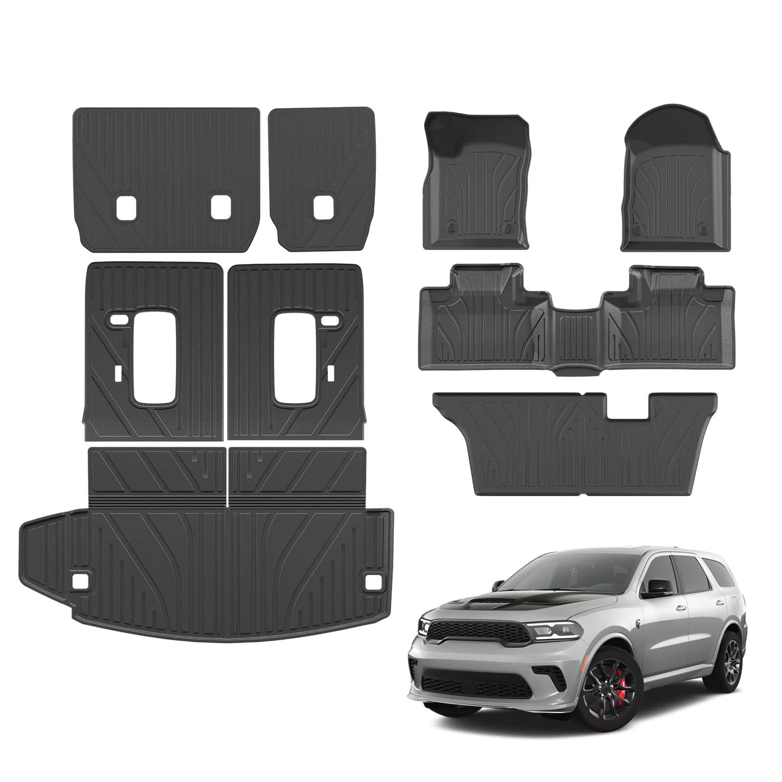 Tapetes para piso Dattumar compatibles con Dodge Durango 7