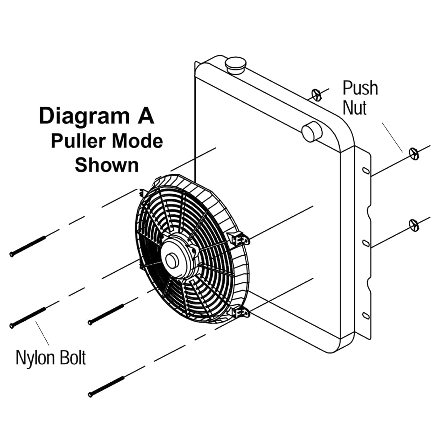 Ventilador de enfriamiento del radiador eléctrico Mupera - - Imagen 5