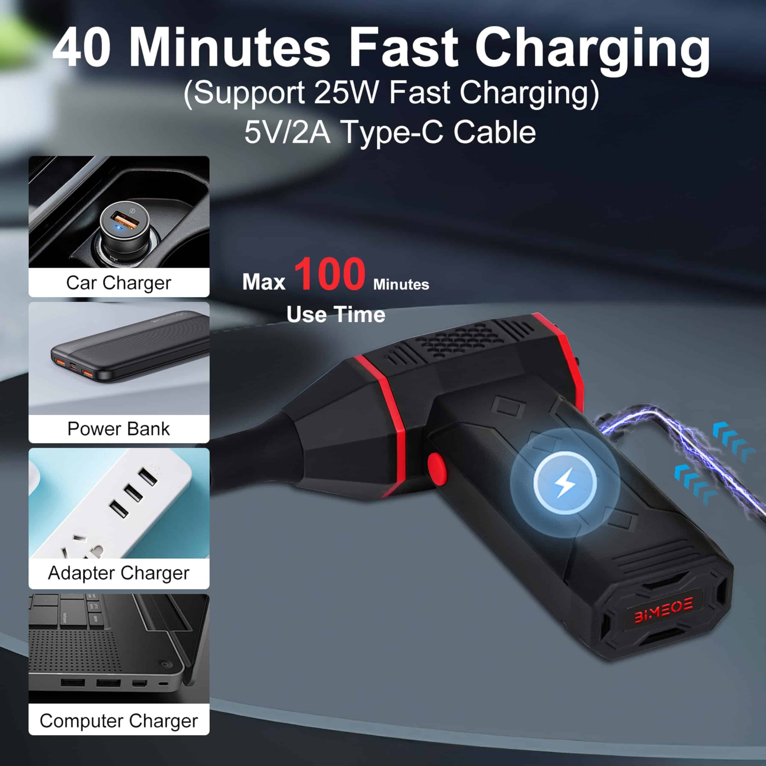 Soplador de Aire Comprimido Eléctrico BIMEOE-130000RPM - Imagen 7