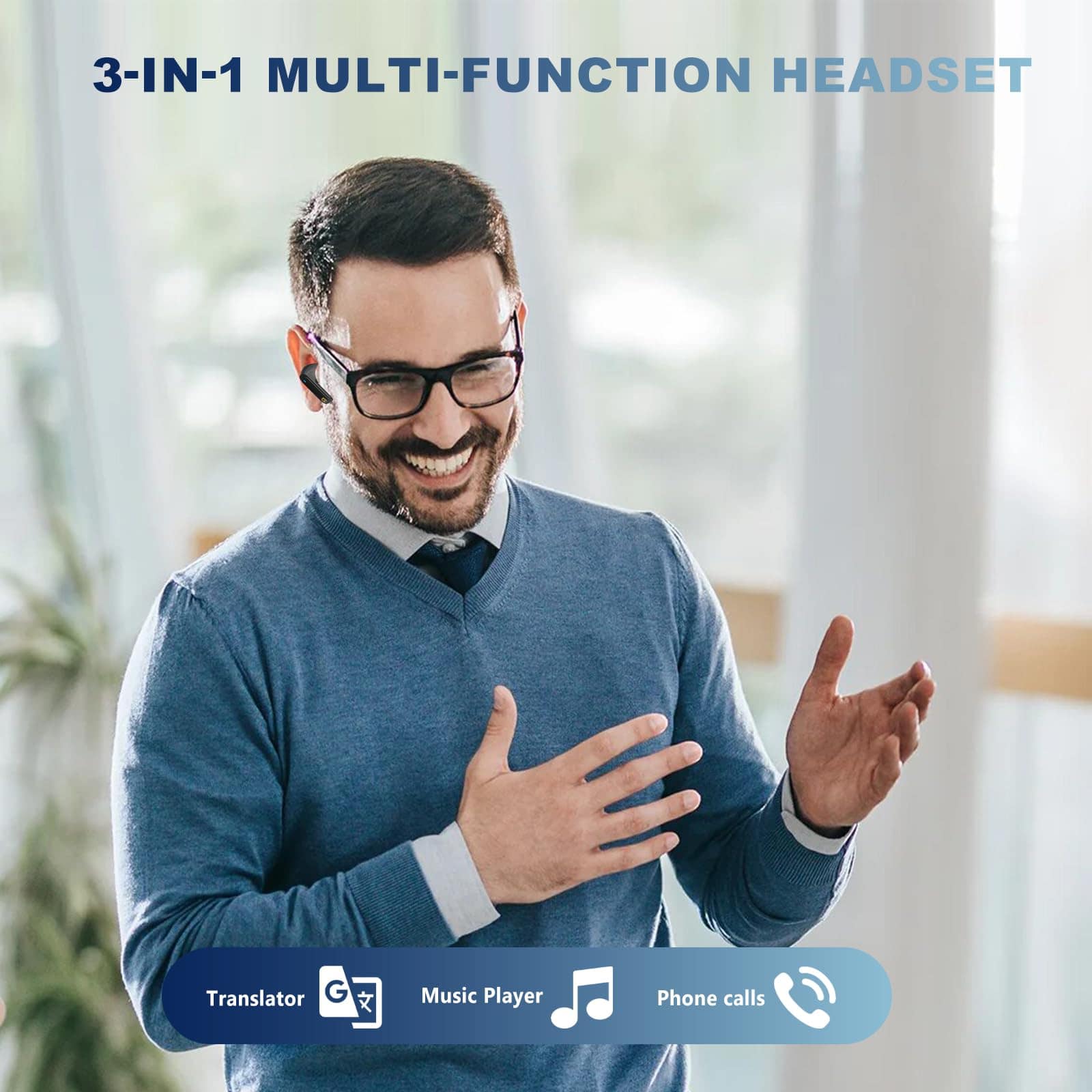 Mozeyerh Ai Language Translator Earbuds, 150 Idiomas - Imagen 6