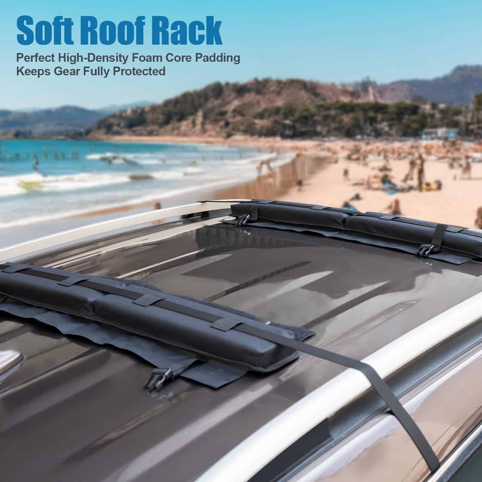 ChimimeDecor Universal Soft Roof Rack Pads Sistema de - Imagen 9