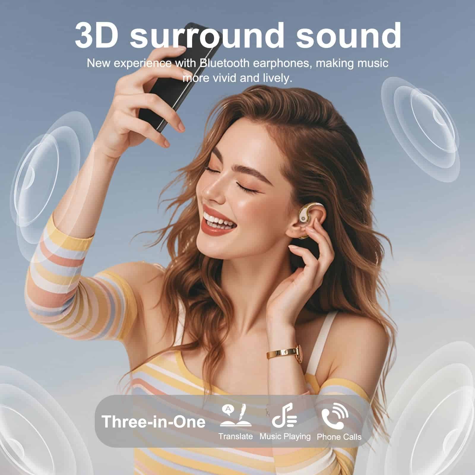 Auriculares Traductores de Idiomas AI, Dispositivo de - Imagen 5