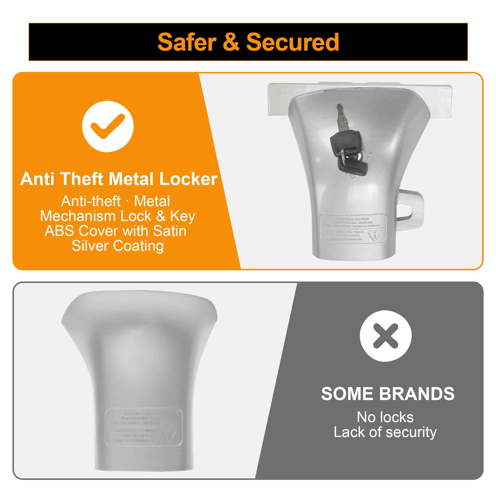 Autekcomma Barras de Techo Resistentes en Plata - Imagen 6