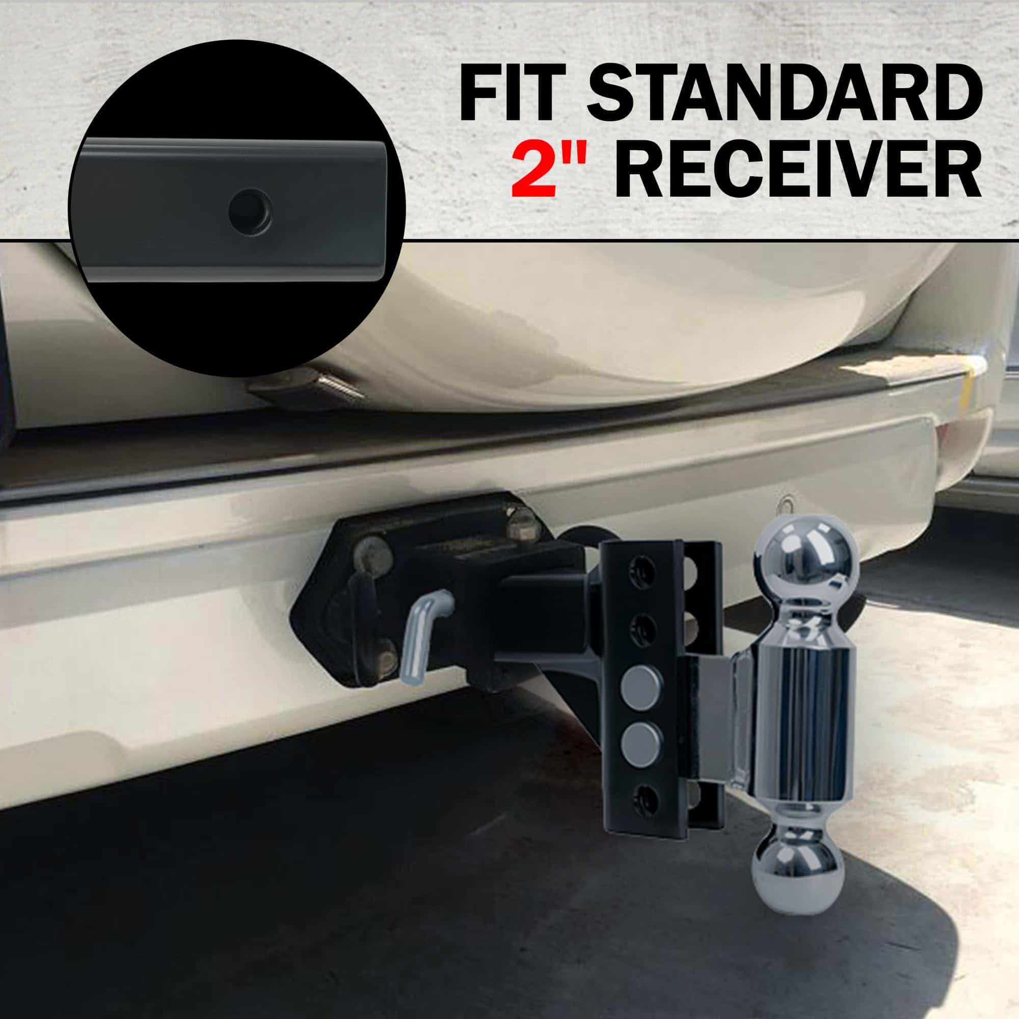 Enganche de Remolque Ajustable de Acero Rockland, Bola - Imagen 7