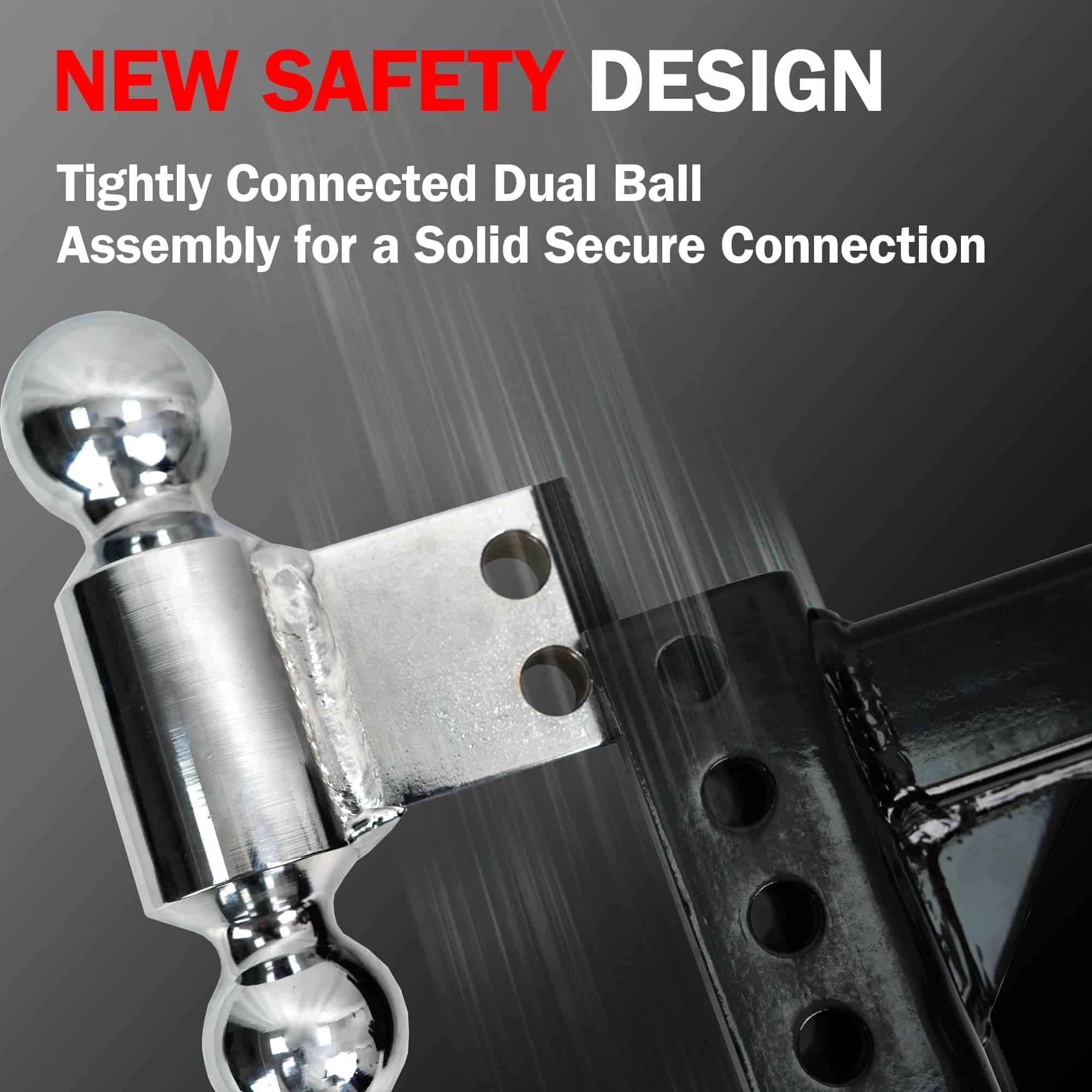 Enganche de Remolque Ajustable de Acero Rockland, Bola - Imagen 6