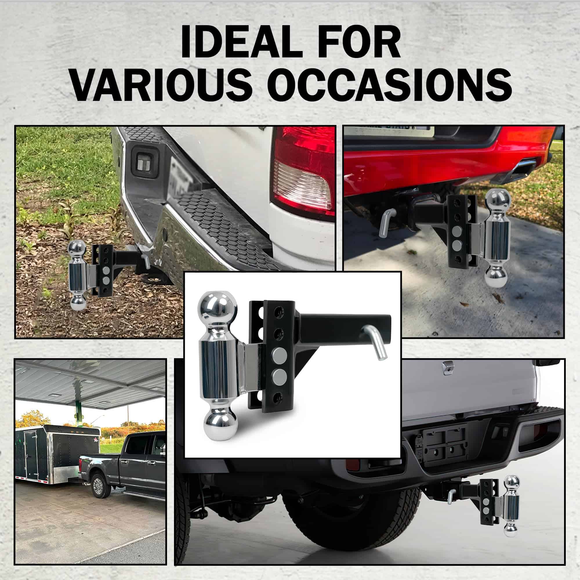 Enganche de Remolque Ajustable de Acero Rockland, Bola - Imagen 9