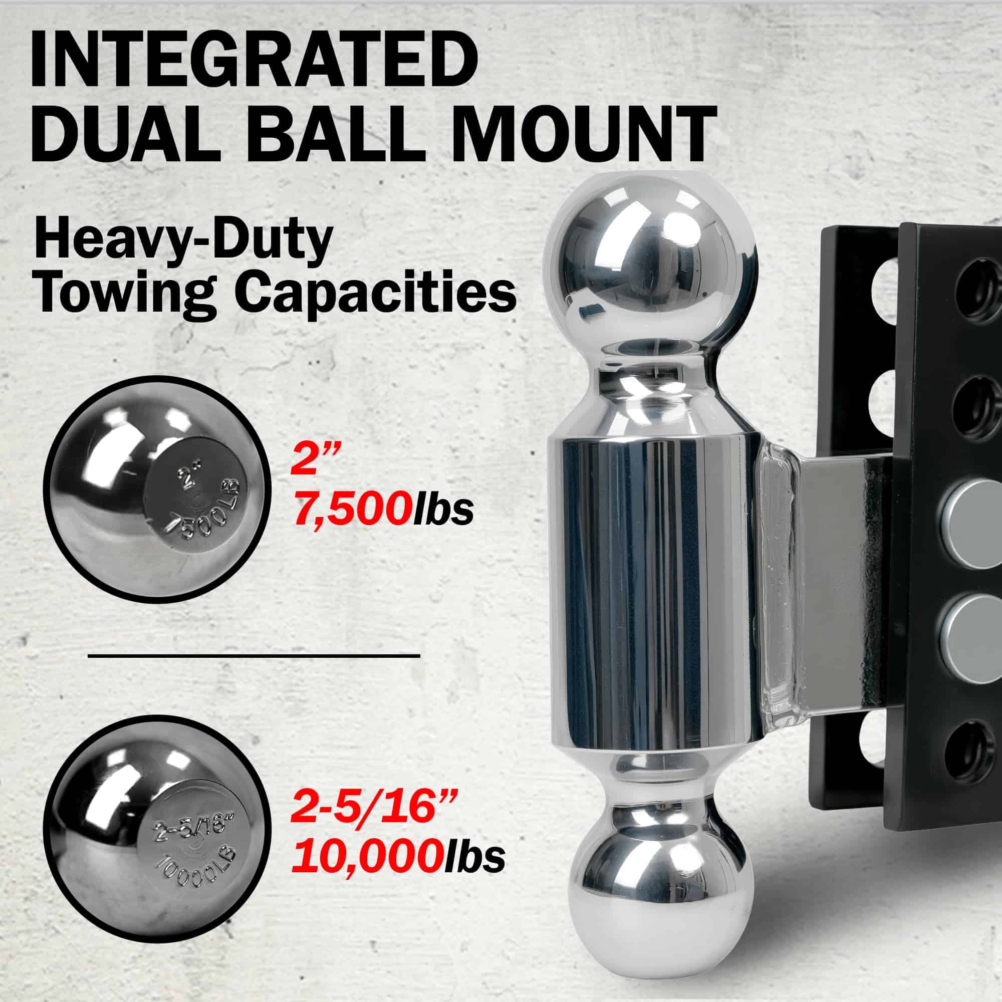 Enganche de Remolque Ajustable de Acero Rockland, Bola - Imagen 4