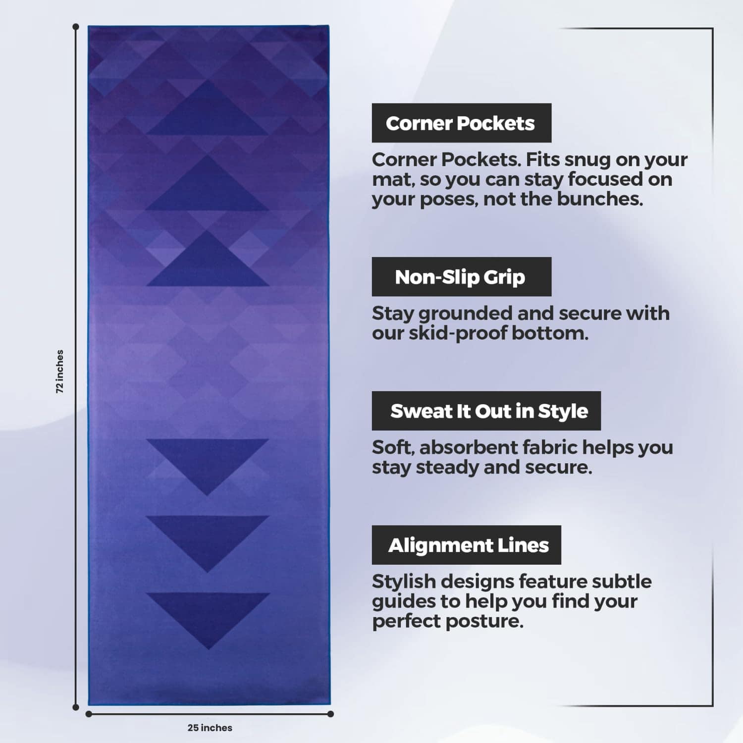 Toalla de Yoga Yoga Drip - Toalla de Yoga -Into The Abyss - Imagen 3