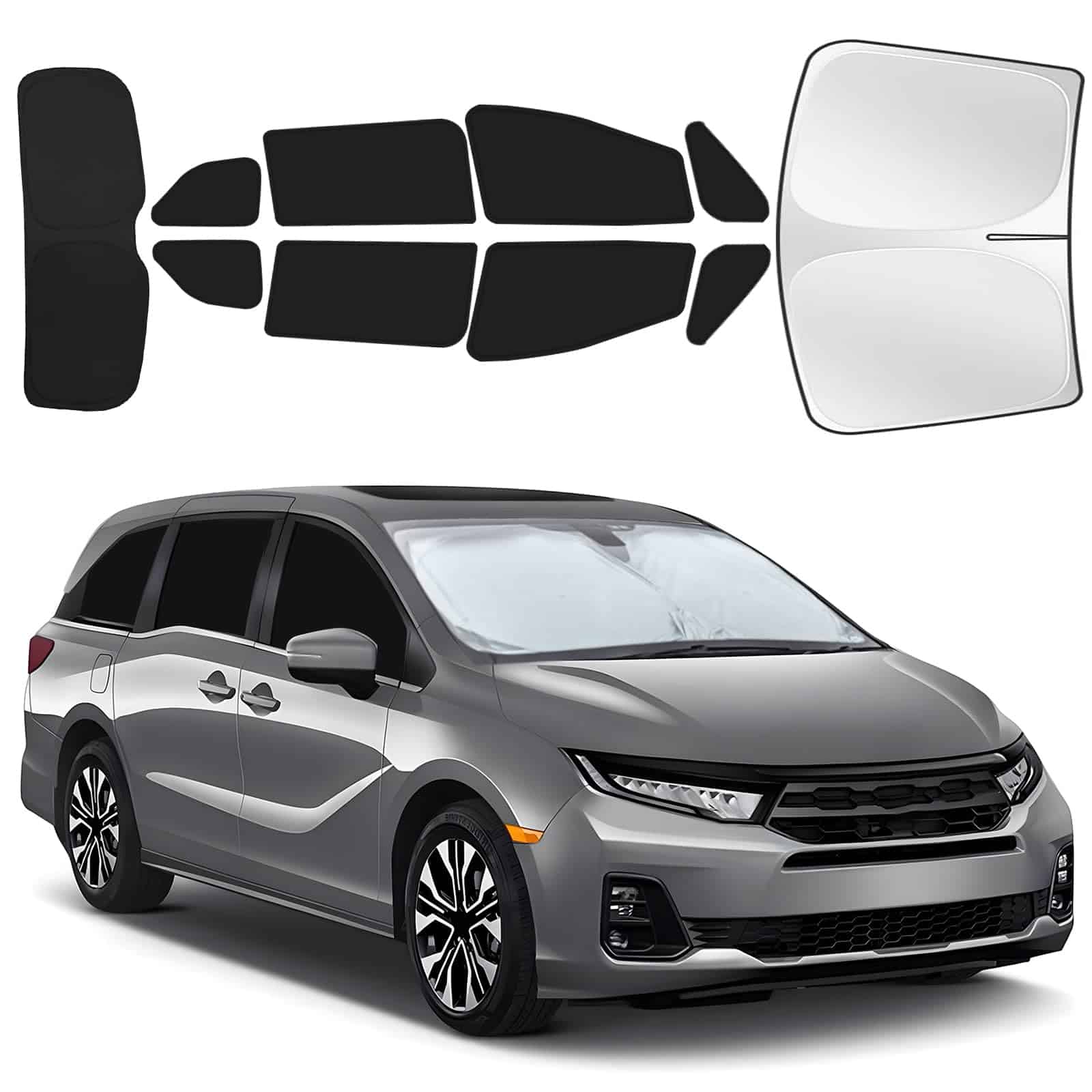 Conjunto de 10 sombrillas de privacidad para ventanas de