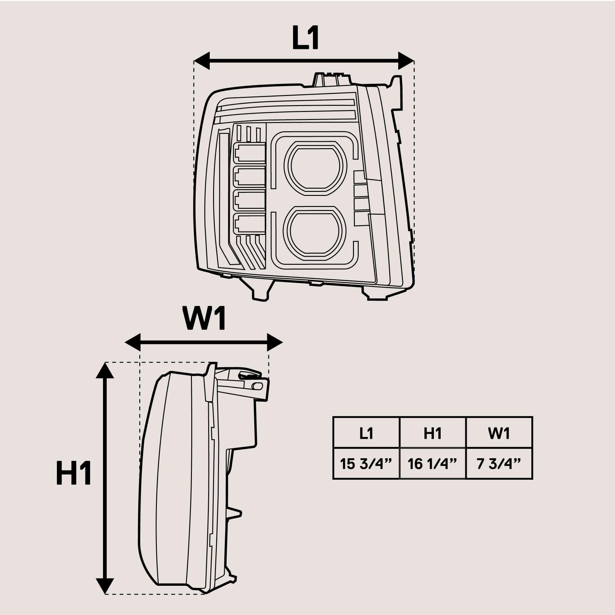 Ensamblaje de Faro LED TRUE MODS Negro de Reemplazo para - Imagen 8