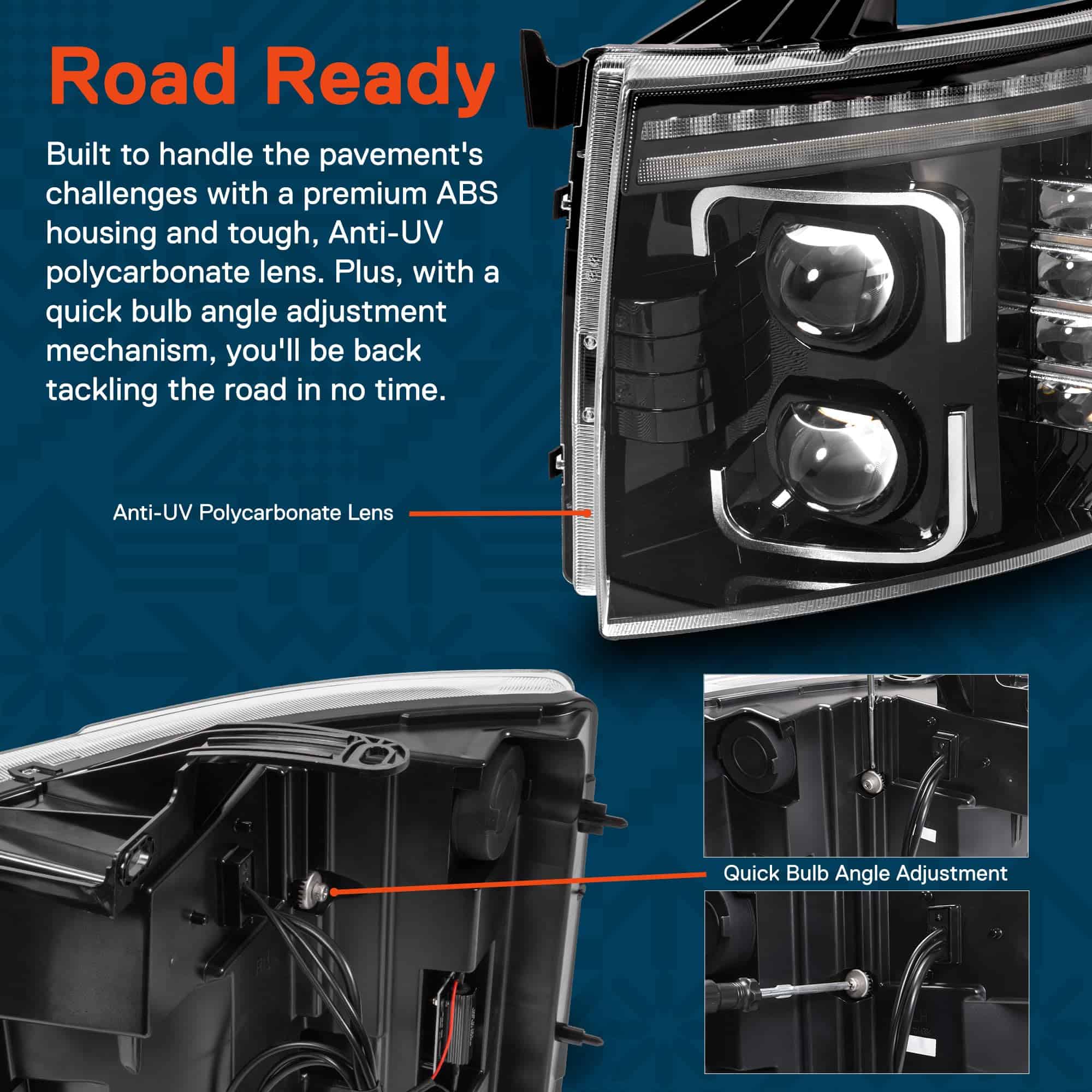 Ensamblaje de Faro LED TRUE MODS Negro de Reemplazo para - Imagen 6