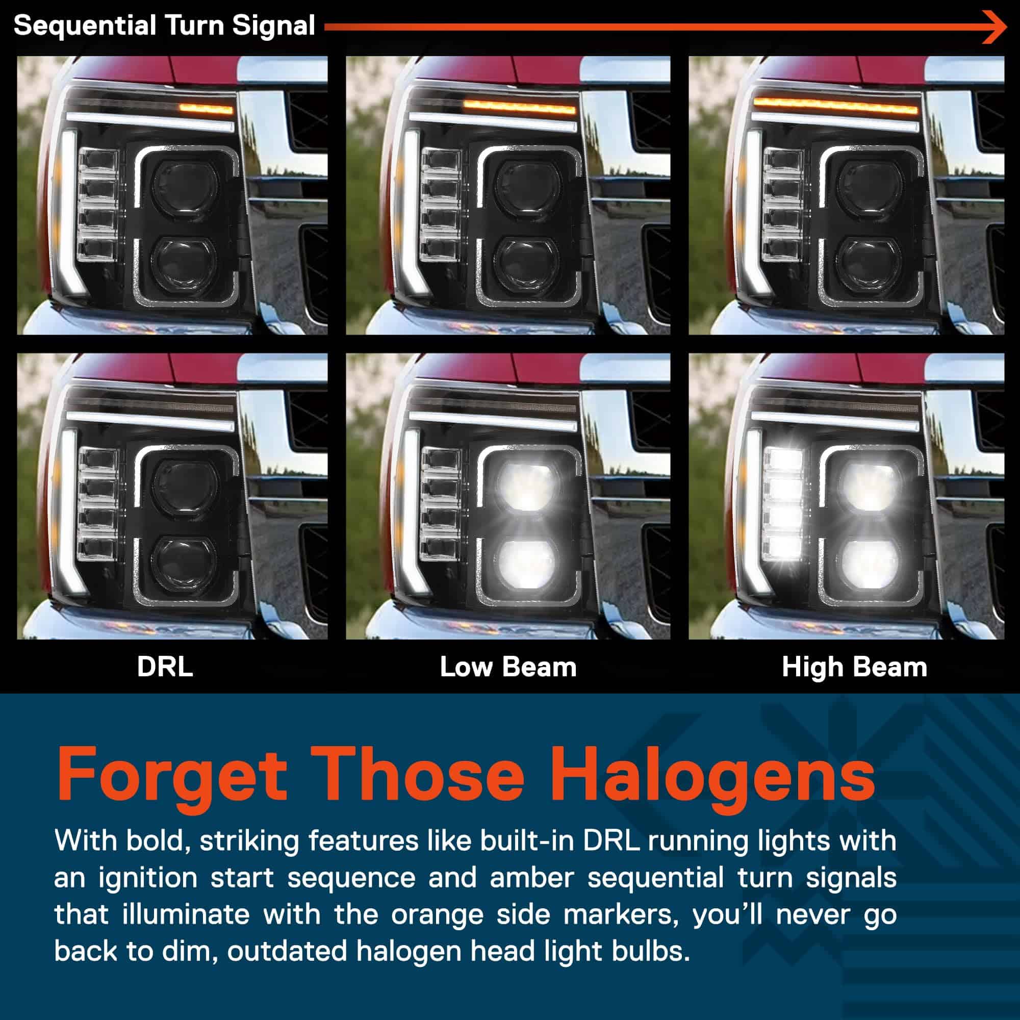 Ensamblaje de Faro LED TRUE MODS Negro de Reemplazo para - Imagen 5