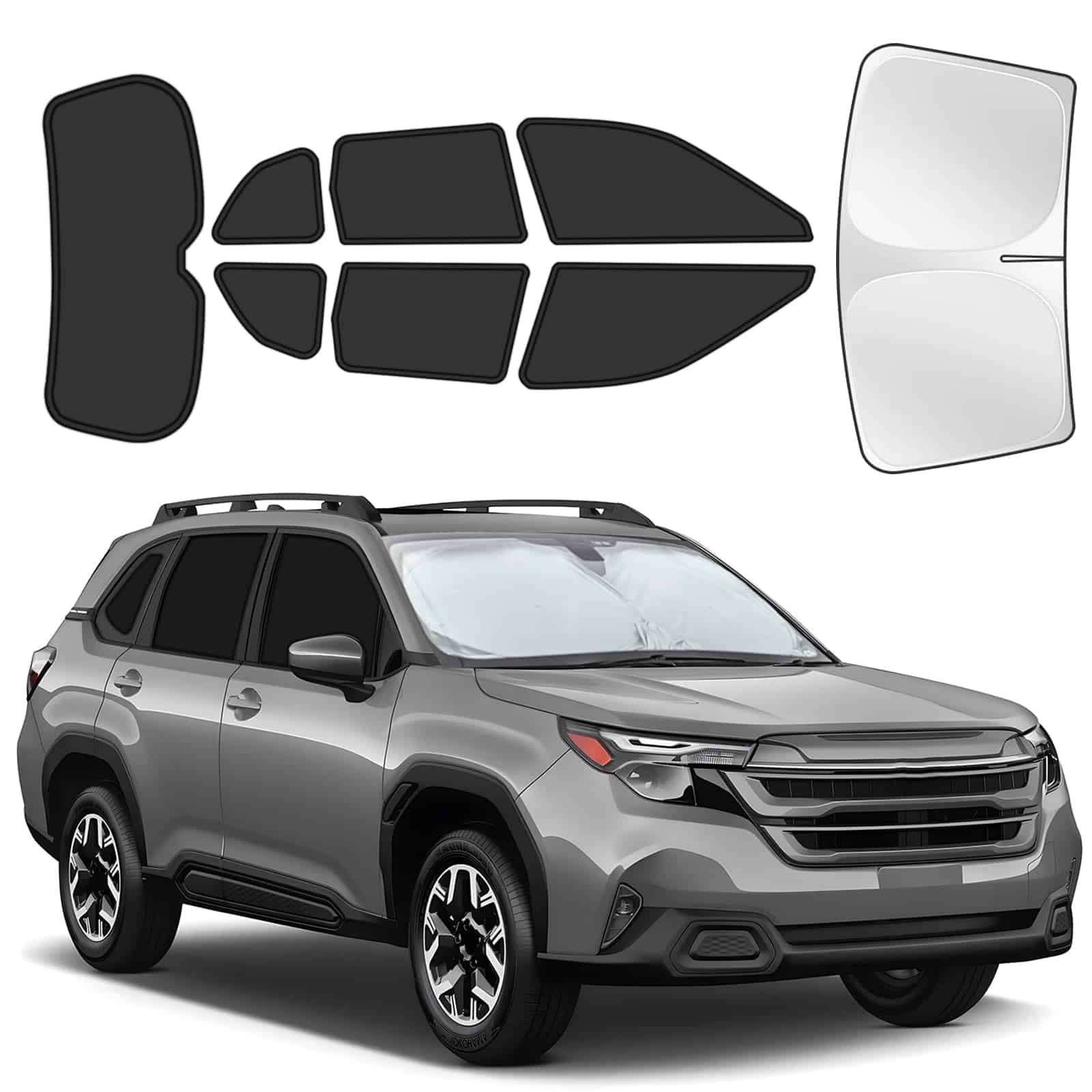 Juego de 8 Viseras de Privacidad para Ventanas de Coche